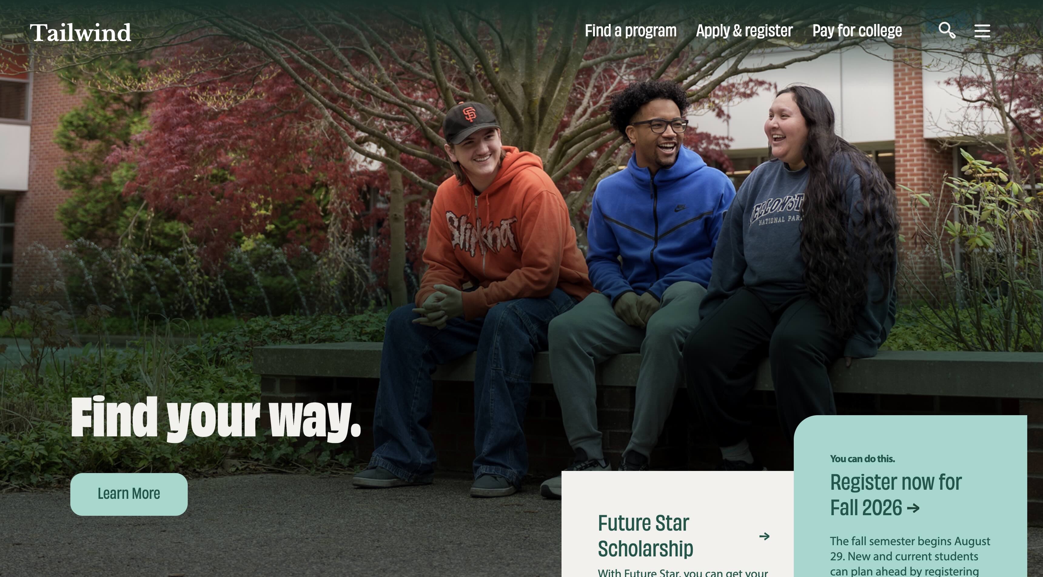 A campus website built for people